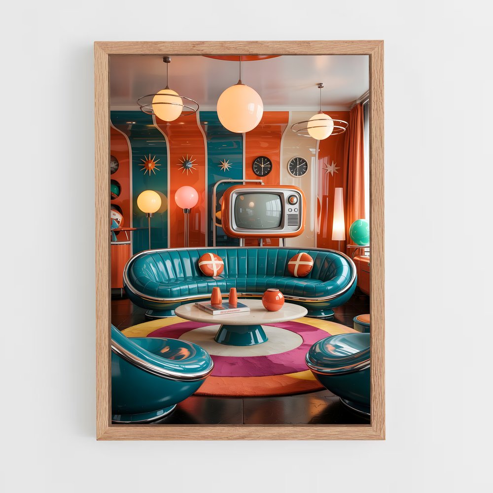 Poster captivant de l'ère atomique – affiche Espace rétro (vue 4)